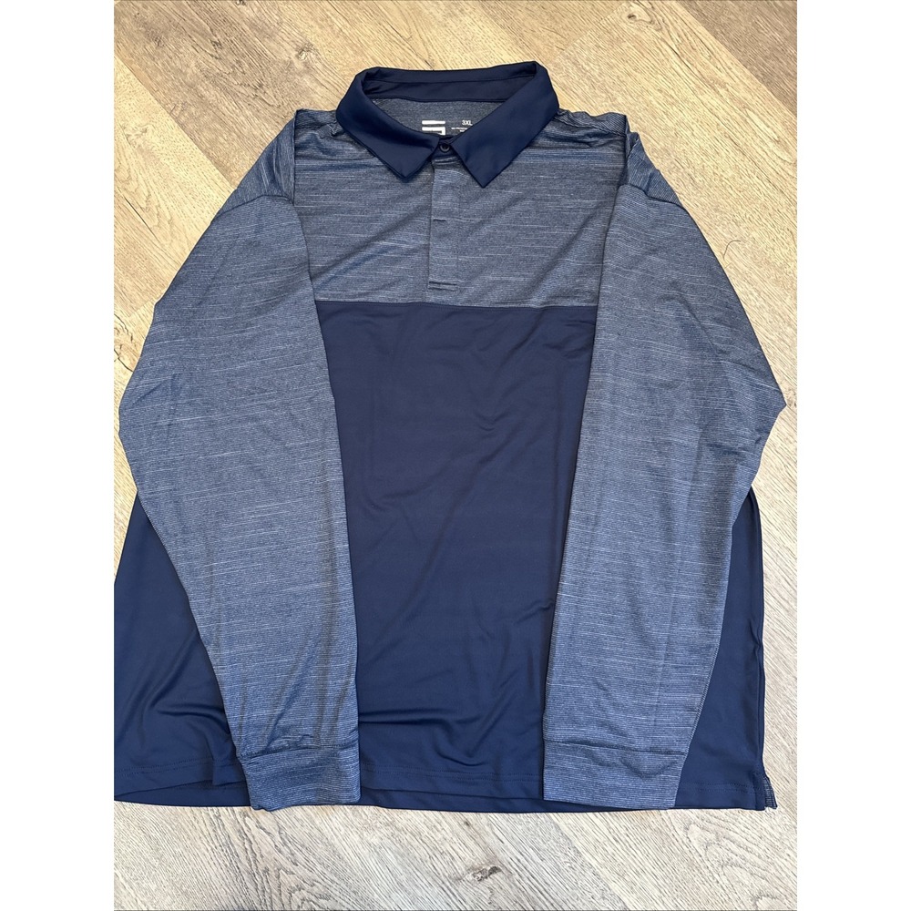 Three Sixty Six Men's Size 3 Xl Long Sleeve Blue Shirt New